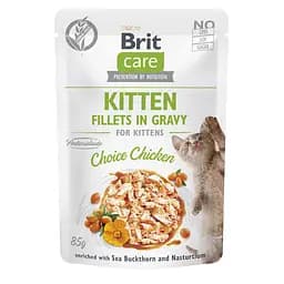 Корм вологий для кошенят Brit Care Cat Fillets in Gravy Choice - мініатюра 3