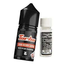 Набір компонентів для самозамісу сольової заправки TURBO 30 мл Sour Berry Supra Кислі льодяники ягідні, 0-50 мг (17243)