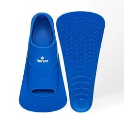 Короткі ласти для тренування в басейні Renvo Bustelo із закритою п'ятою синій розмір 32-34 (SF110-04 32-34)