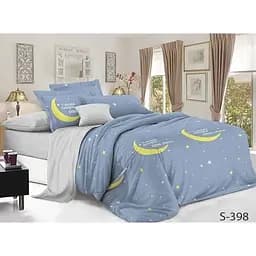 Комплект постільної білизни TAG Tekstil з компаньйоном 1.5-спальний Сіро-синій 000149366 (S398)