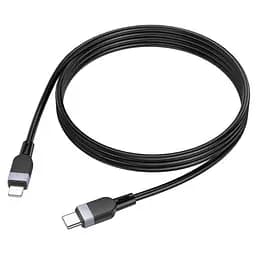Кабель PD Hoco X109 Energy silicone charging data cable Type-C -to-iP 27W/1 м чорний