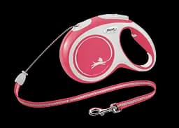 Поводок-рулетка Flexi New Comfort M, для собак до 20 кг, трос 8 м, красный (CF20C8.251.R.20)