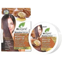 Кондиціонер Dr. Organic Bioactive Haircare Moroccan Argan Oil Restorative Treatment Conditioner Відновлювальний з марокканським аргановим маслом 200 мл