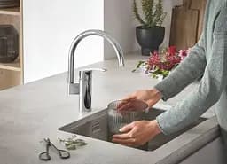 Змішувач для кухні Grohe EuroSmart одноважільний Хром 30412 - мініатюра 8