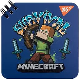 Блокнот Yes Minecraft 80 листов двойная спираль 110х110 мм (151760)