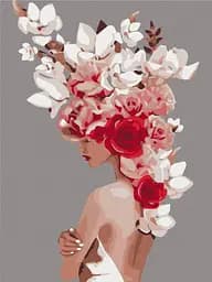 Картина за номерами на підрамнику Brushme Квіткова тіара