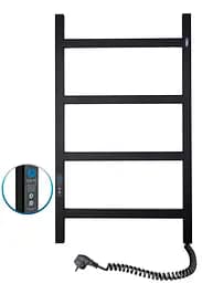 Електрична рушникосушарка Navin Nordic 500x800 Digital права (чорний муар) 12-241052-5080, Чорний матовий, Праве, Електронний