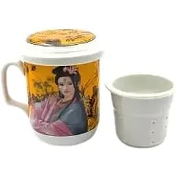 Чашка заварювальна з ситечком Дівчата h - 11 см d - 6.5 см 230 мл (SFC161-6)