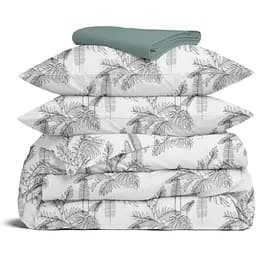 Комплект постільної білизни Cosas Palms Євро сірий (LeafPalmGrey_104Ashmint_200)