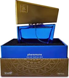 Духи с феромонами мужские Shiatsu Pheromone Fragrance men darkblue 50 ml
