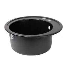 Кухонна мийка Lidz D510/200 BLM-14 (LIDZBLM14D510200), Чорний - мініатюра 4