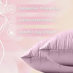 Набір Ideia полуторний з штучного пуху WomenTime ковдра та подушка сірий тамаска для сну (8-36151) - мініатюра 4