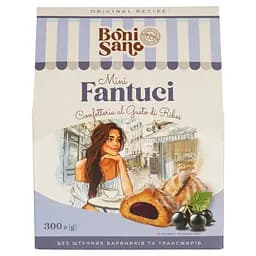 Печиво BonіSano Fantuci зі смаком смородини 300 г