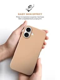 Силиконовый чехол для Apple iPhone 16, ICON2 Case, золотой, противоударный, панель, защита всего корпуса, матовая поверхность Soft Touch, выступает над дисплеем, совместим с защитными стеклами и пленками, с микрофиброй, ArmorStandart (ARM79626) - мініатюра 8