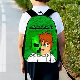 Рюкзак дитячий майнкрафт "Minecraft" 34х27см, міський ранець для хлопчика з принтом (00309)