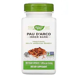 Натуральна добавка Nature's Way Pau D'Arco, 180 вегакапсул