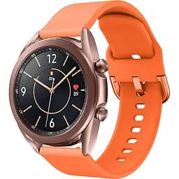 Силиконовый ремешок One Watchbands оранжевый для Samsung Galaxy Watch 4 44mm, крепление 20мм - размер L (W1-4WB50020894090)