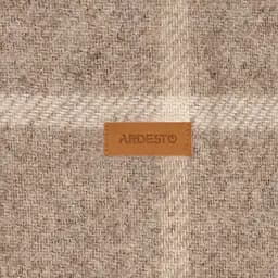 Плед Ardesto Leonardo Alpina 140x200 см 100% вовна бежевий pbe0050499 - мініатюра 8