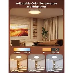 Стельовий світильник Govee 30cm RGBWW + RGBIC Smart Ceiling Light (H60A1) [129580] - мініатюра 5