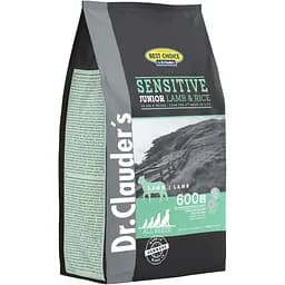 Сухой корм для щенков с чувствительным пищеварением Dr.Clauder’s Sensitive Junior Lamb & Rice ягненок и рис 350 г