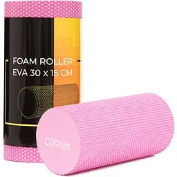 Масажний ролик Cornix EVA+ 30 x 15 см (валик, ролер) XR-0298 Pink