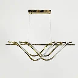 Люстра видовжена у золотому корпусі 100 см | Арт. Y 406-1000 GD | Line F