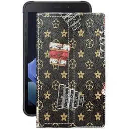 Чехол StatusCASE из экокожи для планшета Samsung Galaxy Tab Active 3 Луи-Витон-коричневый