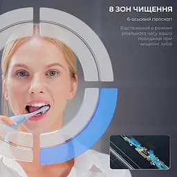 Електрична зубна щітка Oclean X Plus Pro Digital Silver - мініатюра 10