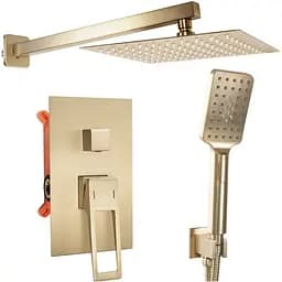 Душова система прихованого монтажу Rea Parker + Box brushed gold REA-P9141, Золотий