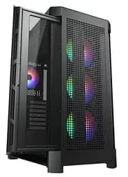 Корпус Cougar Duoface Pro RGB Black, без БЖ, ATX / Micro ATX / Mini ITX, USB 3.0 x2, USB 2.0 x1, Type-C Gen 2, RGB підсвічування, 4x120 ARGB, загартоване скло, 240x496x465 мм - мініатюра 4