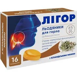 Леденцы Лигор с Исландским мхом 16 шт.