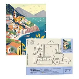 Набір для розпису по номерах "Портове містечко" 40*50 см, IDEA2-GX45550, ТМ "99IDEAS"