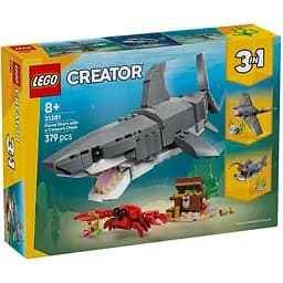 Конструктор LEGO Creator Злісна акула і скриня зі скарбами 379 деталей (31381).