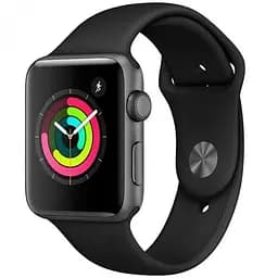 Apple Watch Series 3 GPS 38mm Space Gray with Black Sport Band (MTF02)