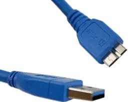 Кабель USB 3.0 AM - microUSB (5P), 0.8 м, синій, Atcom (12825)