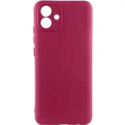 Чехол Silicone Cover Lakshmi Full Camera (AA) для Samsung Galaxy A04 Бордовый / Marsala