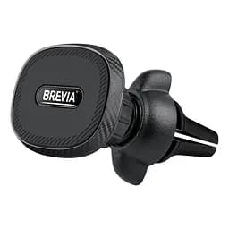 Тримач телефону автомобільний Brevia AirClip MagStrong на дефлектор, 6 магнітів, чорний(48400)