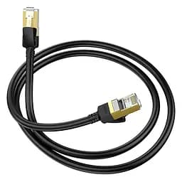 Дата кабель Hoco US02 Level pure copper gigabit ethernet 3 м Black - мініатюра 5