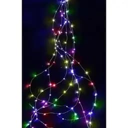 Новогодняя конусная гирлянда 2 м 10 нитей LED 200 лампочек Цветная