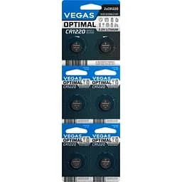 Первичный элемент питания Vegas Optimal CR1220 lithium 6 шт. (VСR-1220BL6-OP)
