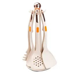 Набір кухонного приладдя на підставці 6 штук, сірий TS Kitchen HP27473B - мініатюра 2