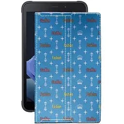 Чехол StatusCASE из экокожи для планшета Samsung Galaxy Tab Active 3 Фэшн голубой