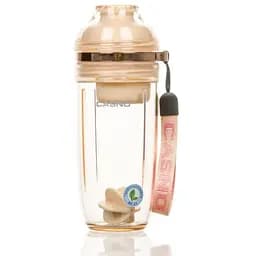 Шейкер спортивний Casno 400 мл KXN-1233 з пластиковим вінчиком Жовтий (KXN-1233_Yellow)