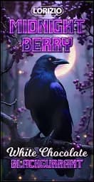 Шоколад Lorizio з чорною смородиною білий "MIDNIGHT BERRY" 100 г