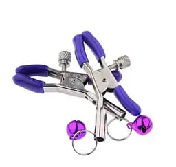 Затискачі для сосків з дзвіночком якісна іграшка Фіолетовий K0217-1