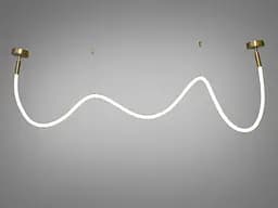 Люстра LED Diasha 9610-2500GAB Шланг 28W, 1540 лм, бронза, для коридору, спальні, кухні та офісу - мініатюра 3