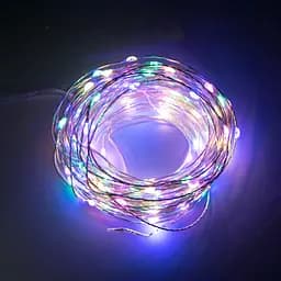 Гірлянда LED Copper, довжина 20 м, 200 діодів, мультиколір, на батарейках - мініатюра 5