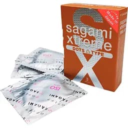 Презервативи Sagami Xtreme Dots Type екстрим 3 шт. (ROZ6400229582)
