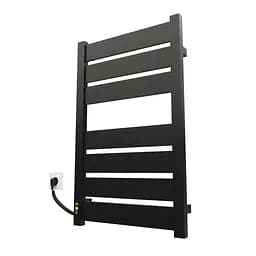 Електрична рушникосушарка Kosser Волз 800x500 EL тайм. чорний ДВЛ01EL, Чорний матовий, Ліве