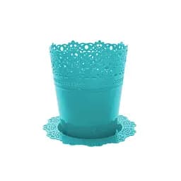 Кашпо Idea Home з підставкою 18.5 см (3093-IH-аквамарин)